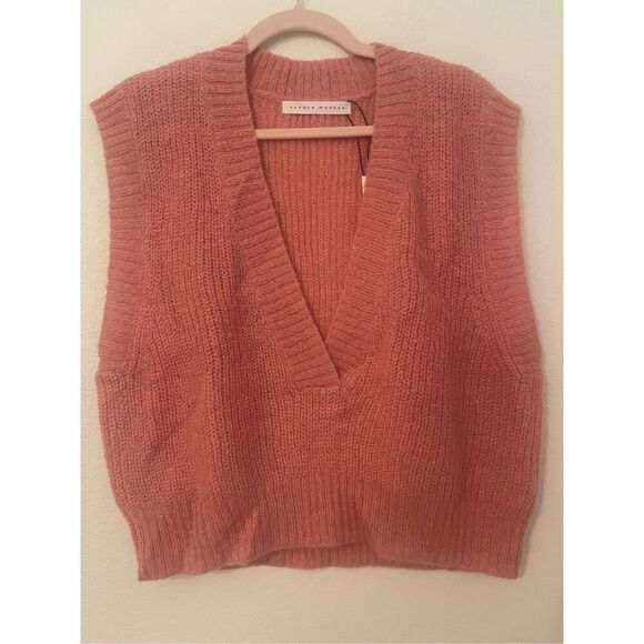 Susana Monaco Mohair V Neck Sweater Vest NEW NWT - Picture 4 of 8